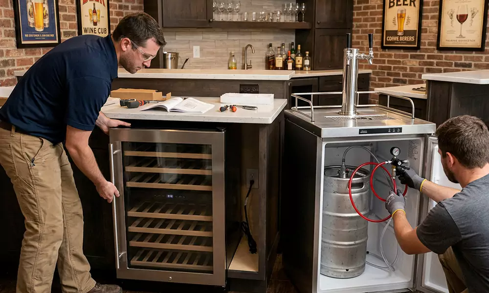 Wine Cooler and Kegerator Installation in Bronx, NY