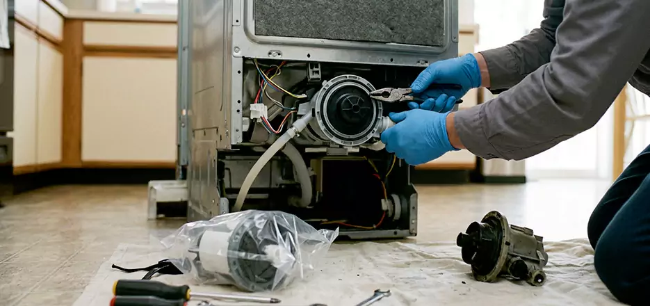 Dishwasher Motor Pump Replacement in Bronx